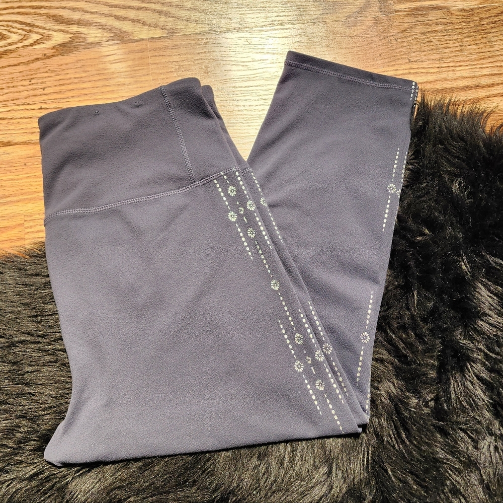 GAIAM High Waist Capri Yoga Leggings Women's Size L